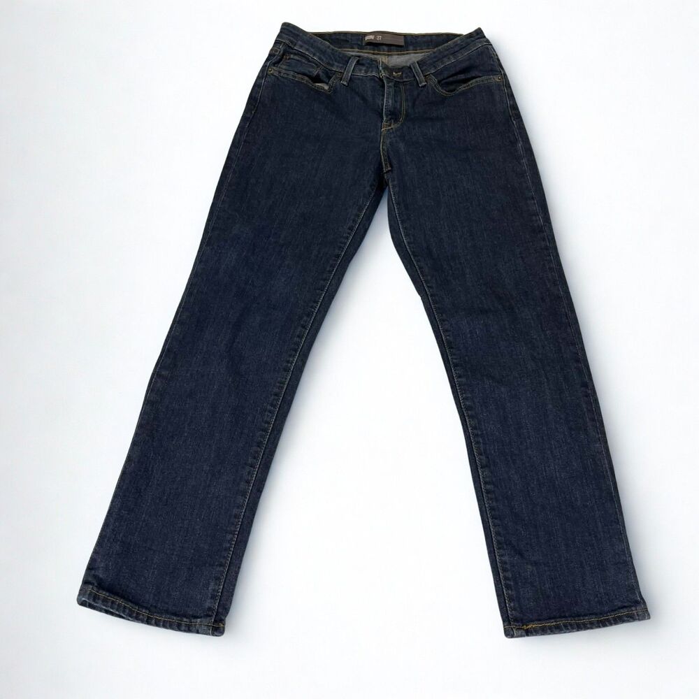 Levi’s Jeans Women’s 27 Straight Leg Dark Wash Stretch Denim Mid Rise Western
